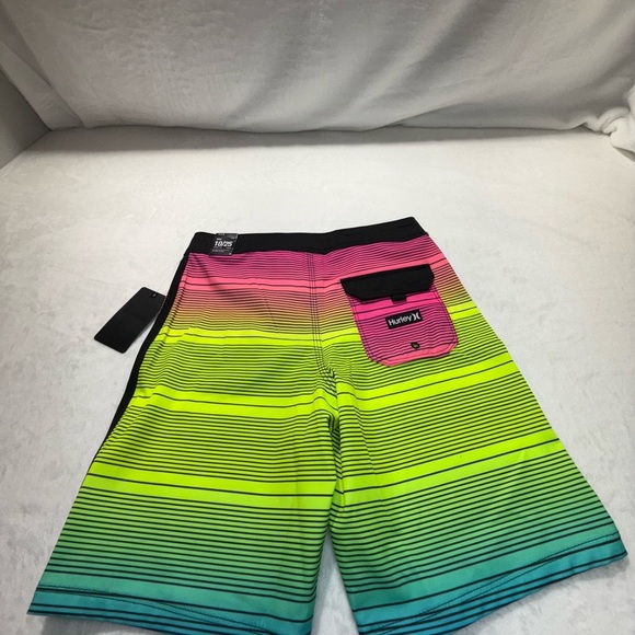 NWT Hurley Boys Board Swim Shorts - Pink, Yellow, Blue - Picture 7 of 9